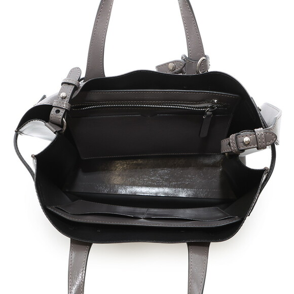 BURBERRY Gray Leather Shoulder Bag - Picture 6 of 15